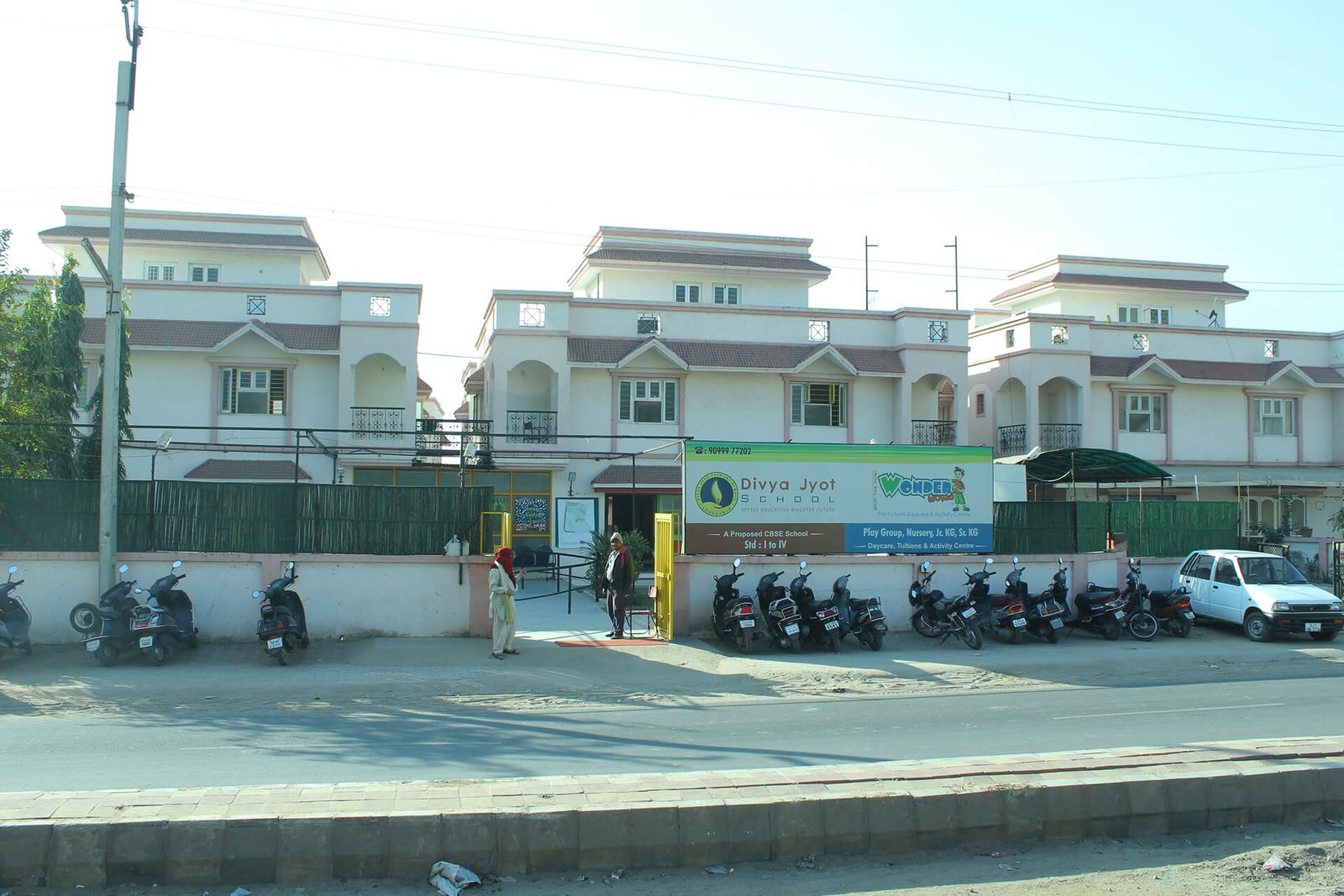 Divya Jyot School Building Front Entrance